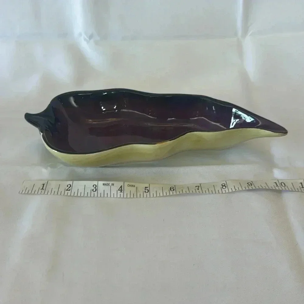La Mesa Hot Chile Pepper Serving Dish Clay Art San Francisco CA MICROWAVE SAFE